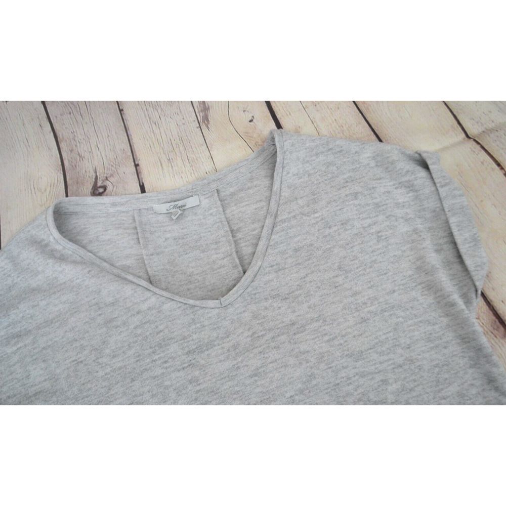 MAVI Women's Short Sleeve V-Neck‎ Top / Sweater SIZE SMALL Heather Gray